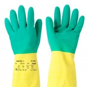 Ansell AlphaTec 87-900 Bi-Colour Chemical-Resistant Gauntlet Gloves